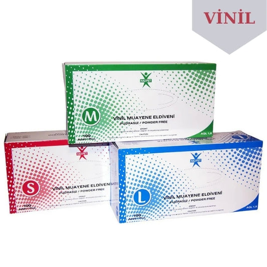 Haspet Vinil Eldiven (1 Koli - 20 Adet)